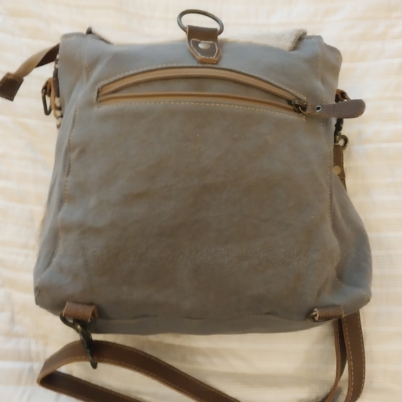 Myra Bag/Backpack. All natural materials - cowhide, cotton - Picture 3 of 5